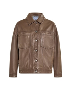 Кожаная куртка, серо-коричневый Dreimaster
