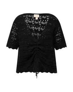 Пуловер, черный Ulla popken