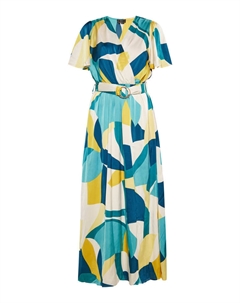 Длинное платье, цвет blau mehrfarbig Faina