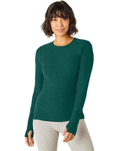 Толстовка Spacedye Classic Crew Pullover, цвет Lunar Teal Heather Beyond yoga