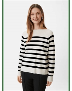 Пуловер, цвет schwarz/weiß Comma,