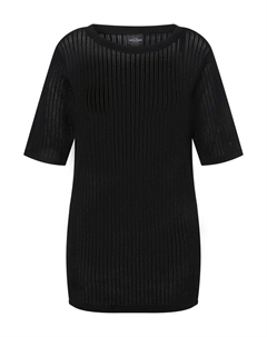 Пуловер, черный Ulla popken