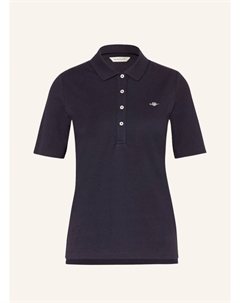 Рубашка-поло из пике, синий Gant