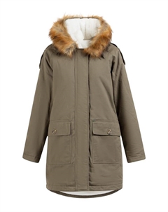 Пуховик, цвет oliv weiss Dreimaster