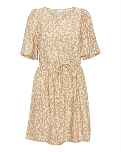 Мини платье Dress TAMIKO, цвет camel/ecru Ichi