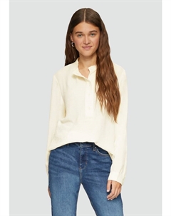 Блуза Bluse langarm, кремовый Qs