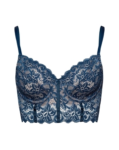 Бюстгальтер на косточках T-shirt Bra Marlene, темно-синий Hanro