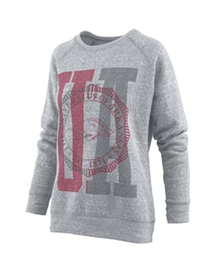 Женский пуловер Pressbox Heather Grey Arkansas Razorbacks Knobi с регланами Unbranded