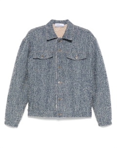 Фактурная дубленка, синий Giuseppe di morabito