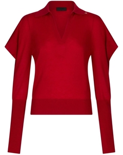 Красный джемпер из шерсти и кашемира Liu jo