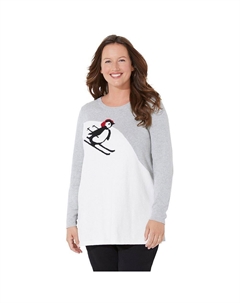 Уютный женский свитер больших размеров Critter, цвет Aspen Penguin Catherine's