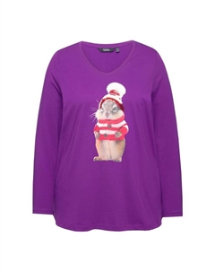 Лонгслив Longsleeve, цвет dunkles violett Ulla popken