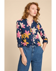 100% хлопок рубашка джерси Энни, синий White stuff