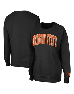 Женский пуловер-свитшот Black Oregon State Beavers Campanile, цвет Ors Black Colosseum