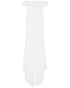 Платье макси с открытыми плечами, белый Giuseppe di morabito