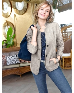 Короткий пиджак "Blazer", черно-белый Ambria