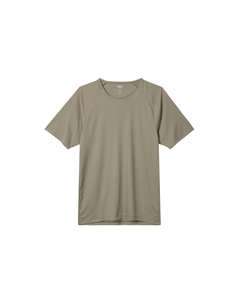 Футболка унисекс оливковая, оливковый Uniqlo