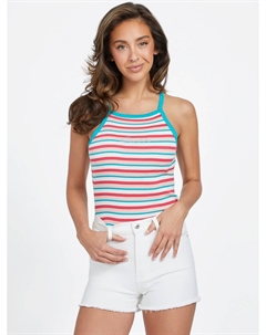 Полосатая майка Eco Alexis, цвет Tropical Teal Multi Guess factory