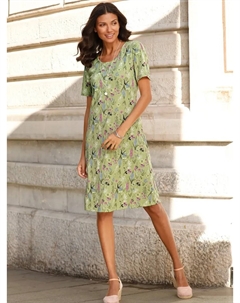 Летнее платье "Платье из джерси", хаки Classic basics