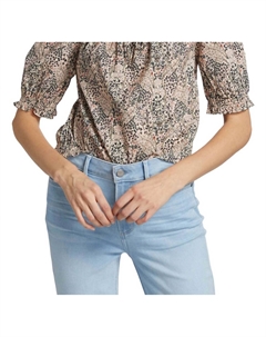 Топ Elisa цвета экрю мульти Paige