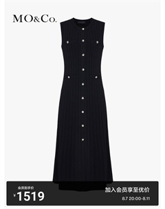 Вязаное платье с градиентной полоской, черный Moco