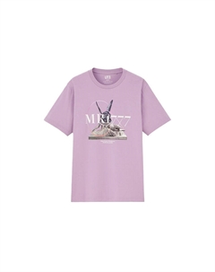 Футболка унисекс фиолетовая, фиолетовый Uniqlo