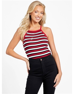 Полосатая майка Eco Alexis, цвет Rugby Red Multi Guess factory