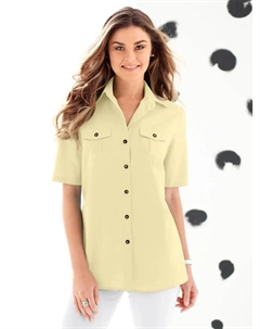 Блуза с короткими рукавами, желтый Classic basics