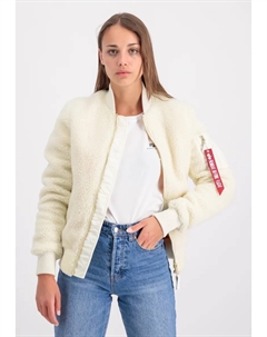 Куртка-бомбер " Women - Куртки-бомберы MA-1 VF Teddy Wmn", кремовый Alpha industries