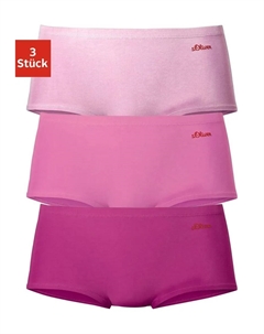 Трусики (3 шт.), изготовлены из качественного эластичного хлопка, розовый S.oliver