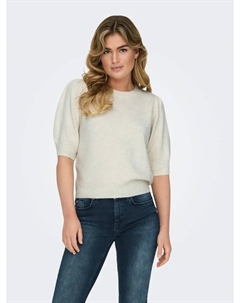 Вязаный свитер "ONLRICA LIFE 2/4 PULLOVER EX KNT", цвет Birch Detail:W. Melange Only