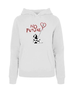 Толстовка "Женская женская толстовка No Future Hoody", белый Merchcode