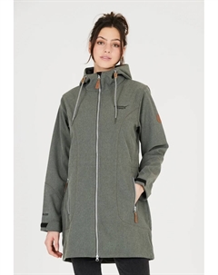 ОТЧЕТ О ПОГОДЕ Куртка из софтшелла "Лилан" удлиненного кроя с водонепроницаемой функцией, серый Weather report