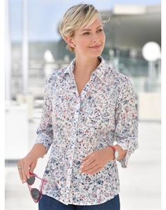 Блуза с короткими рукавами, цвет Rot-Gemustert Classic basics