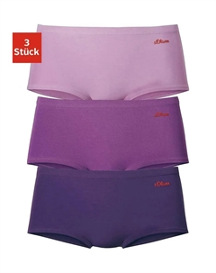 Трусики (3 шт.), изготовлены из качественного эластичного хлопка, фиолетовый S.oliver