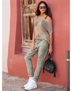 Свитер с короткими рукавами "Пуловер", цвет Sand Heine