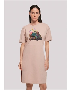 Платье-рубашка "Flowers Car", принт, цвет Duskrose F4nt4stic