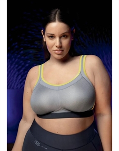 Спортивный бюстгальтер Active "Sports bra Momentum", чашка C-G, бесшовные чашки, максимальная поддержка, серый Anita