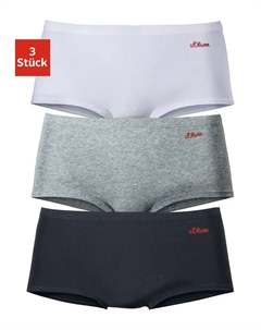 Трусики (3 шт.), изготовлены из качественного эластичного хлопка, белый S.oliver