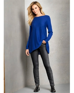 Свитер с круглым вырезом "Пуловер", синий Creation l