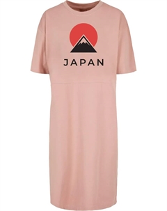 Платье-рубашка "Женская женская футболка, Япония, органическое платье-футболка большого размера с разрезом" (1 шт.), цвет Duskrose Merchcode