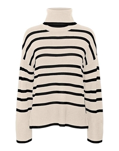 Пуловер, цвет beige/schwarz Vero moda