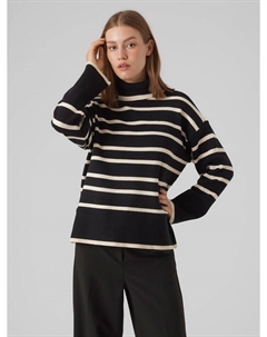 Пуловер, цвет schwarz/creme Vero moda