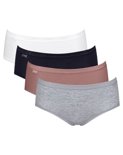 Трусы, цвет rosenholz/weiß/hellgrau meliert/schwarz Sloggi