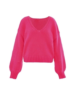 Пуловер, фуксия Mymo