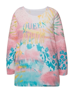 Пуловер, розовый Miamoda