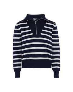 Пуловер, цвет dunkelmarine wollweisser streifen Dreimaster