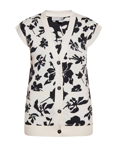 Свитер-жилет, цвет wollweiss schwarz Usha