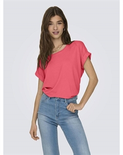 Футболка, розовый Only