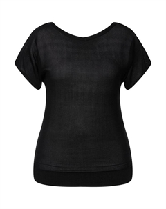 Пуловер, черный Ulla popken